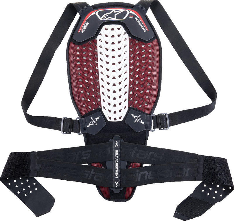 Alpinestars Nucleon Plasma Black White Red Back Protector