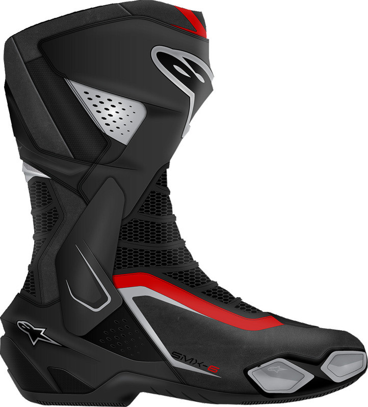 Alpinestars SMX-6 V3 Black Silver Red Boots
