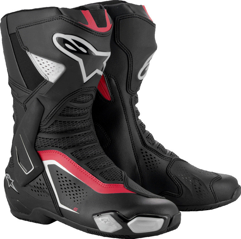 SMX-6 alpinestars Black×Red【26cm】 SMX6 alpinestars V3 🏍️ Louis | low-cost Black/Silver/Red バイクウェア・装備