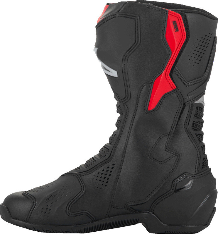 Alpinestars SMX-6 V3 Vented Black Silver Red Boots - Speed Addicts