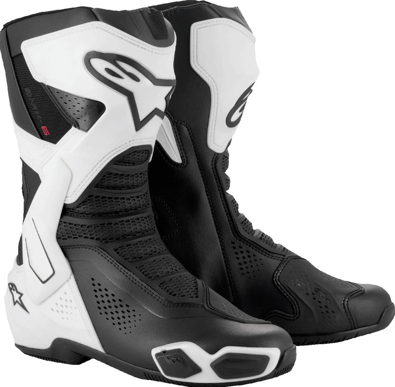 Alpinestars SMX-6 V3 Vented Black White Boots - Speed Addicts