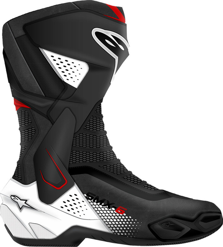 Alpinestars SMX-6 V3 Black White Red Graphic Boots