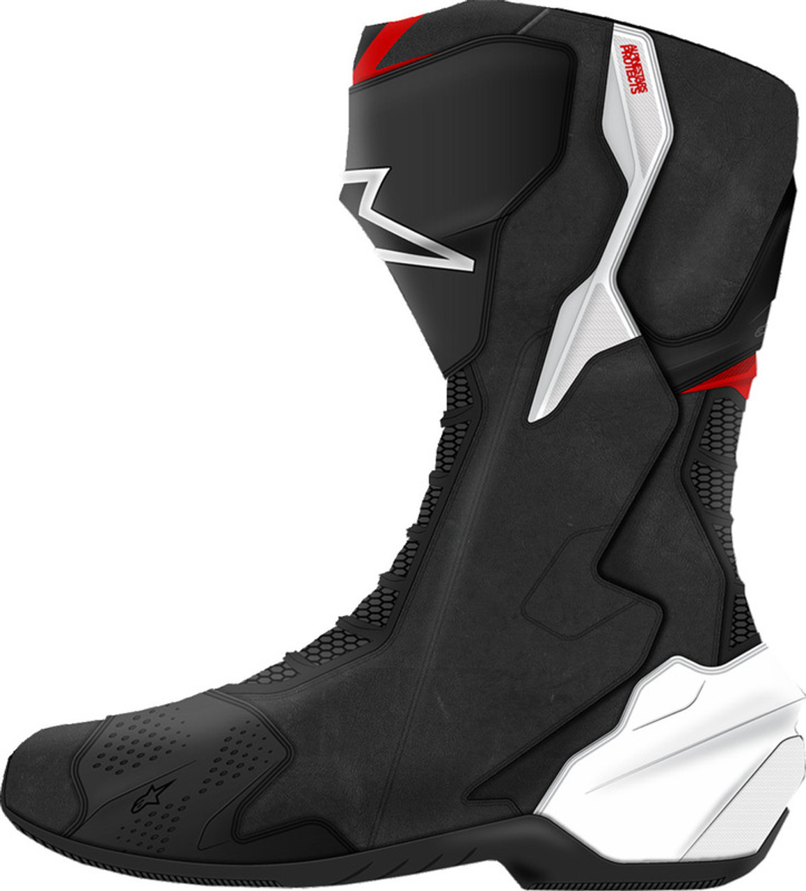 Alpinestars SMX-6 レーシングブーツ ホワイト/レッド/ブラック Amazon.com: Alpinestars SMX-6 v2 Vented Boots (37) (BLACK