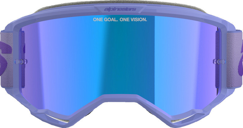 Alpinestars Vision 5 Wordmark Purple Blue Mirror Goggles