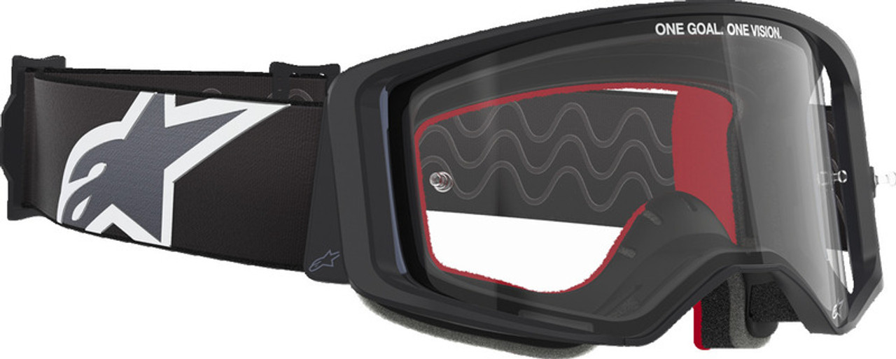 Alpinestars Supertech Corp Black Gray Clear Goggles