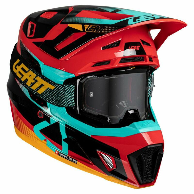 Leatt Moto 7.5 V25 Red Helmet Kit