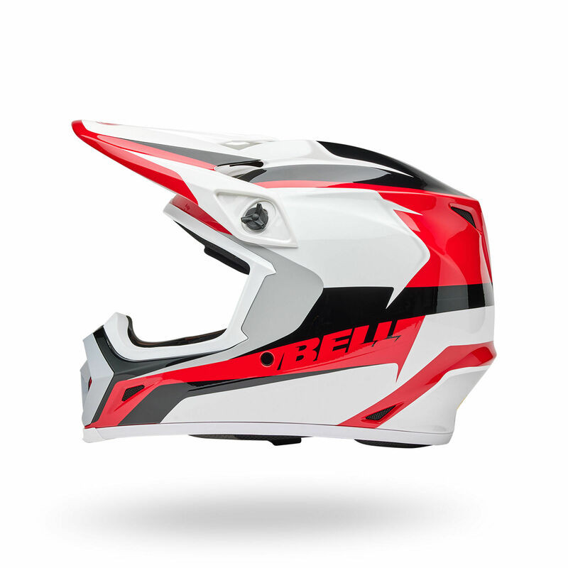 Bell MX-9 Mips Rift Red White Helmet