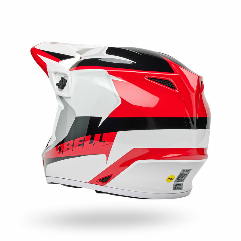 Bell MX-9 Mips Rift Red White Helmet