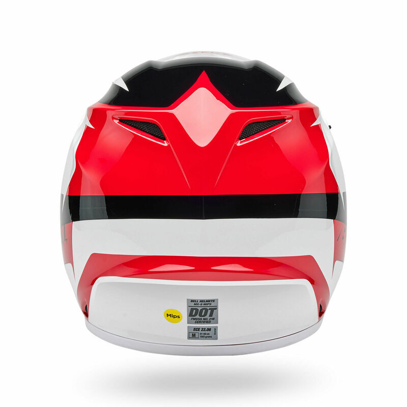 Bell MX-9 Mips Rift Red White Helmet