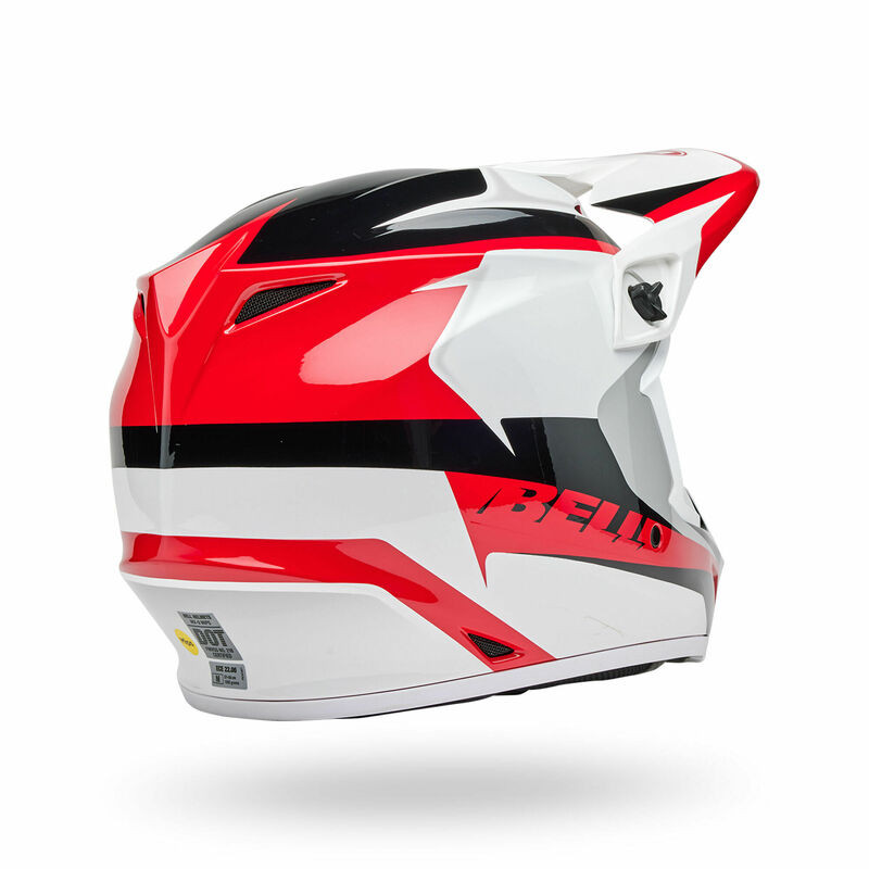 Bell MX-9 Mips Rift Red White Helmet