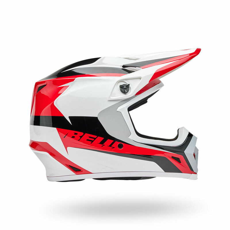 Bell MX-9 Mips Rift Red White Helmet