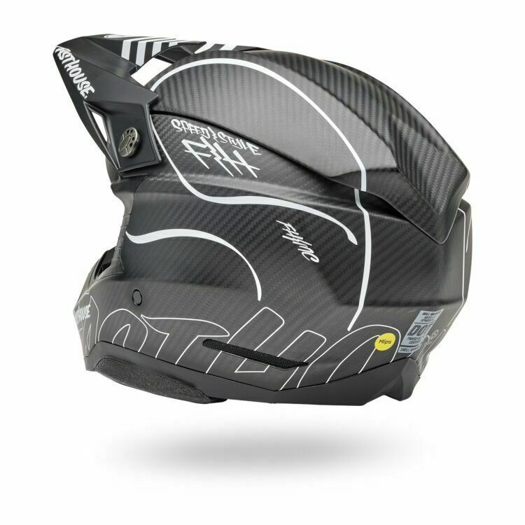 Bell Moto-10 Spherical Fasthouse Raven Matte Black White Helmet