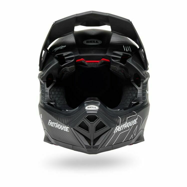 Bell Moto-10 Spherical Fasthouse Raven Matte Black White Helmet