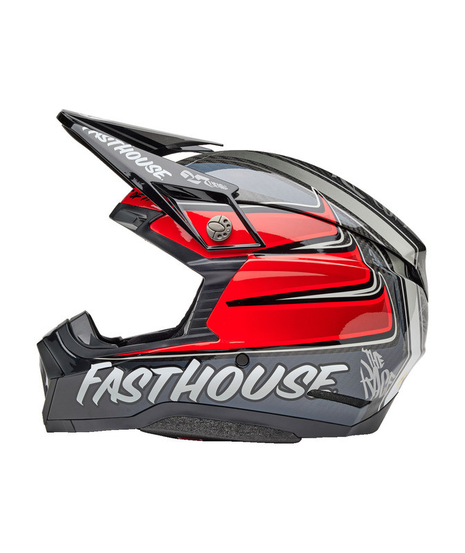 Bell Moto-10 Spherical Fasthouse DID 25 Gloss Gray Red Helmet