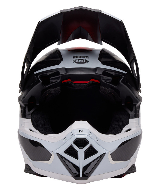 Bell Moto-10 Spherical Renen Raycon Matte Gloss Black White Helmet