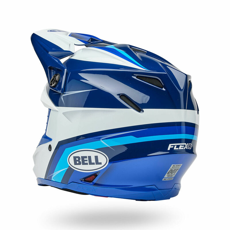 Bell Moto-9S Flex Mechant Gloss Blues Helmet