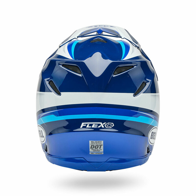 Bell Moto-9S Flex Mechant Gloss Blues Helmet