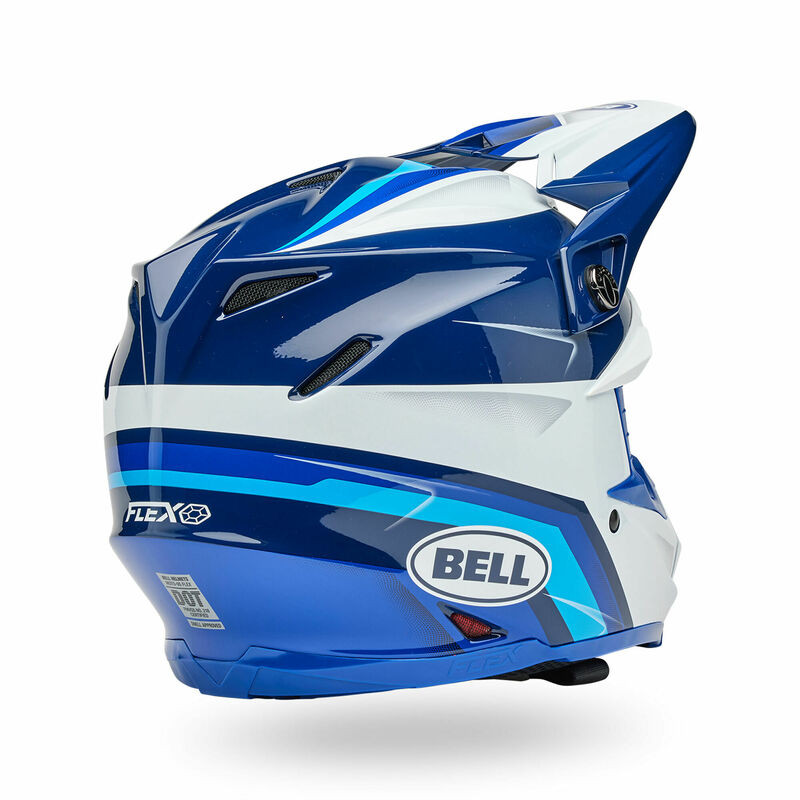Bell Moto-9S Flex Mechant Gloss Blues Helmet