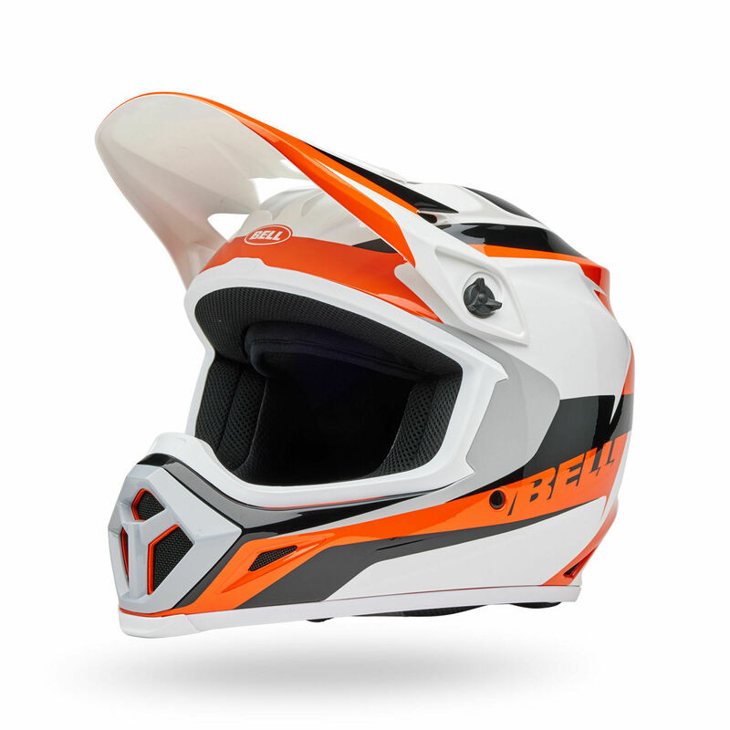Bell MX-9 Mips Rift Orange White Helmet