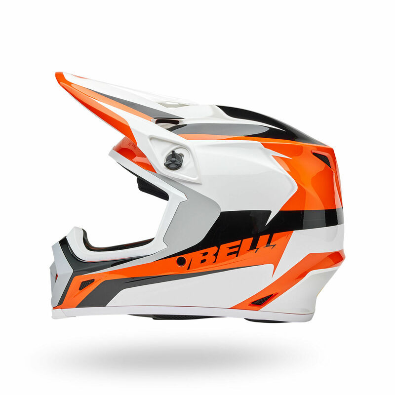 Bell MX-9 Mips Rift Orange White Helmet