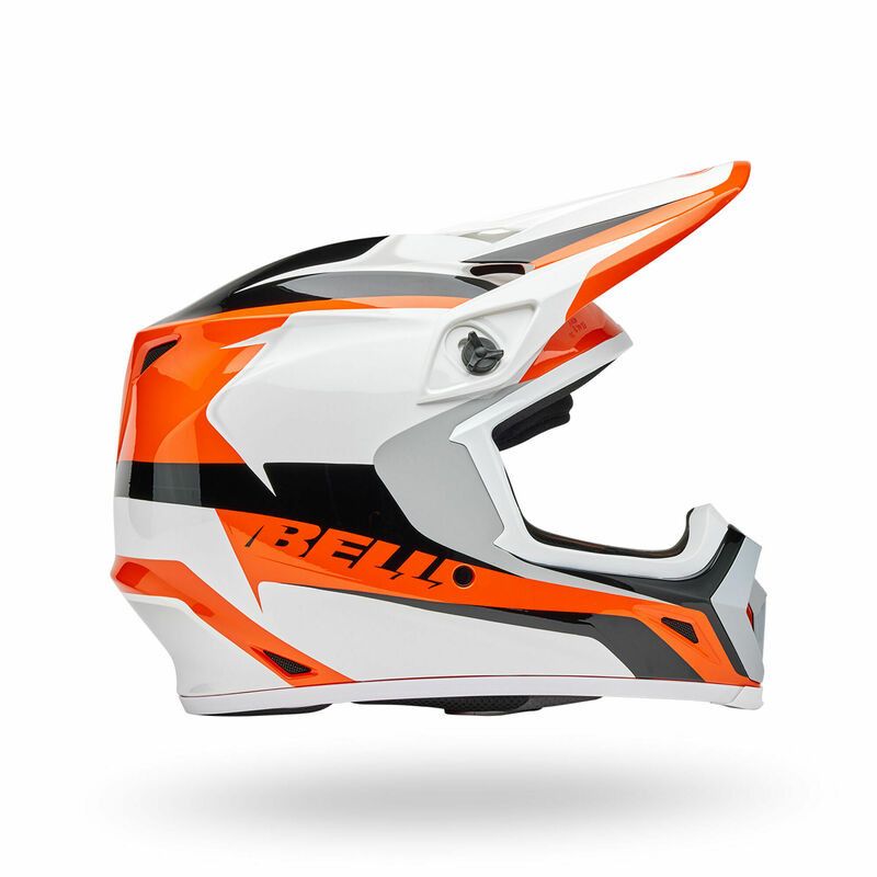 Bell MX-9 Mips Rift Orange White Helmet
