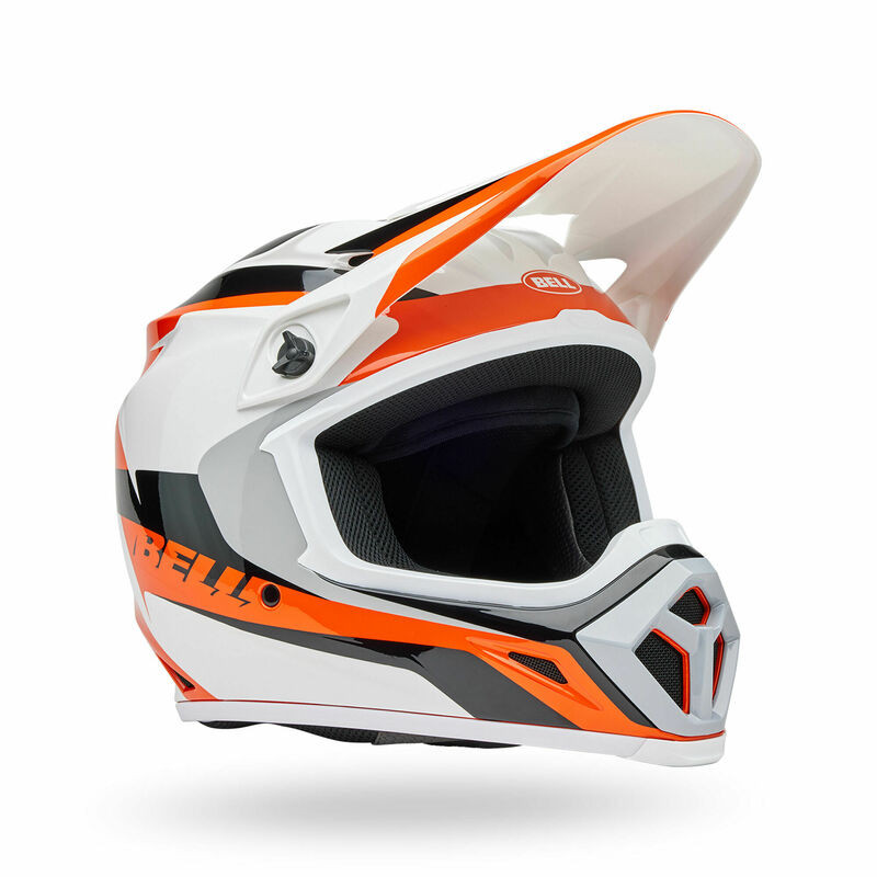 Bell MX-9 Mips Rift Orange White Helmet