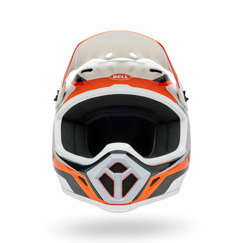 Bell MX-9 Mips Rift Orange White Helmet