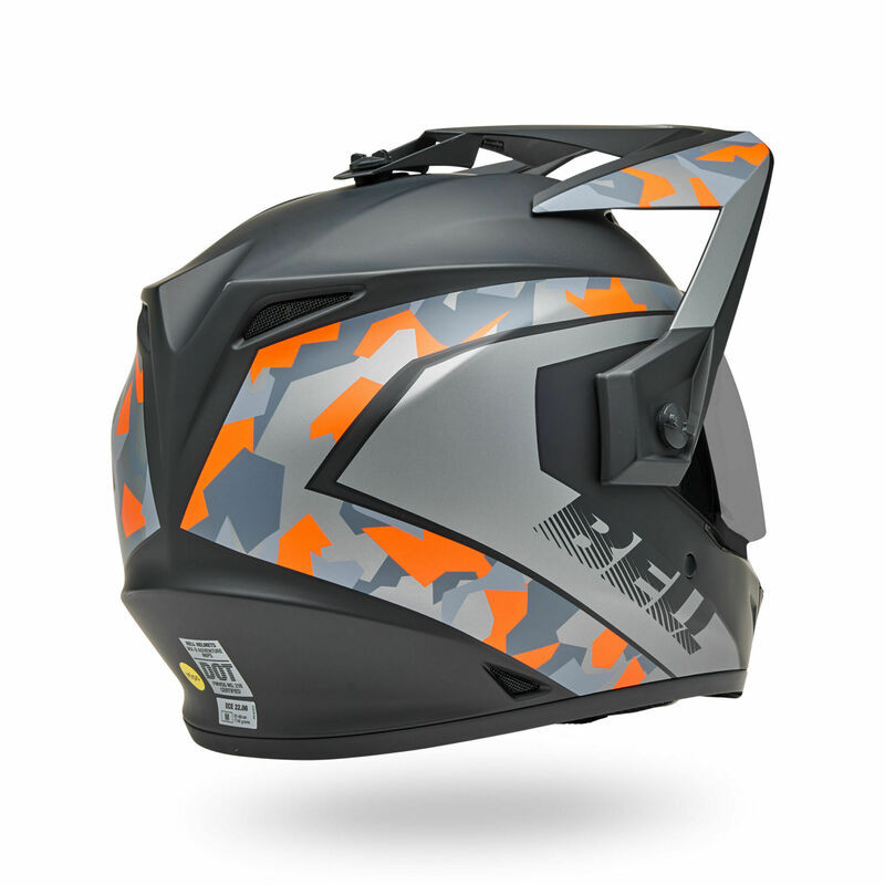Bell MX-9 Adventure Mips Mesa Matte Black Orange Camo Helmet