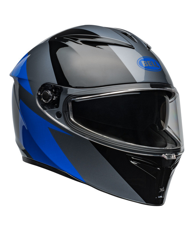 Bell Lithium Shear Gloss Gray Blue Helmet