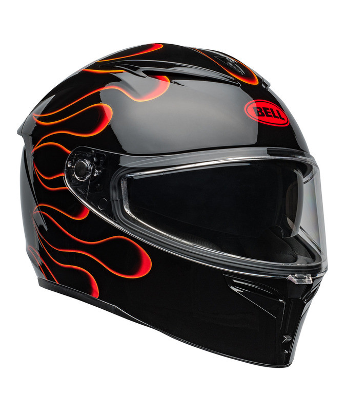 Bell Lithium Torch Gloss Black Red Helmet