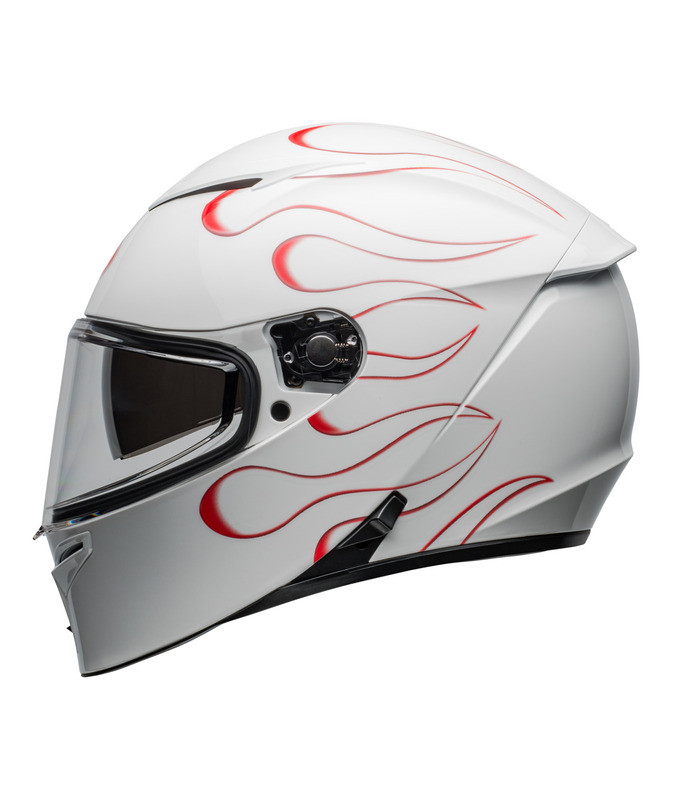 Bell Lithium Torch Gloss White Red Helmet - Speed Addicts