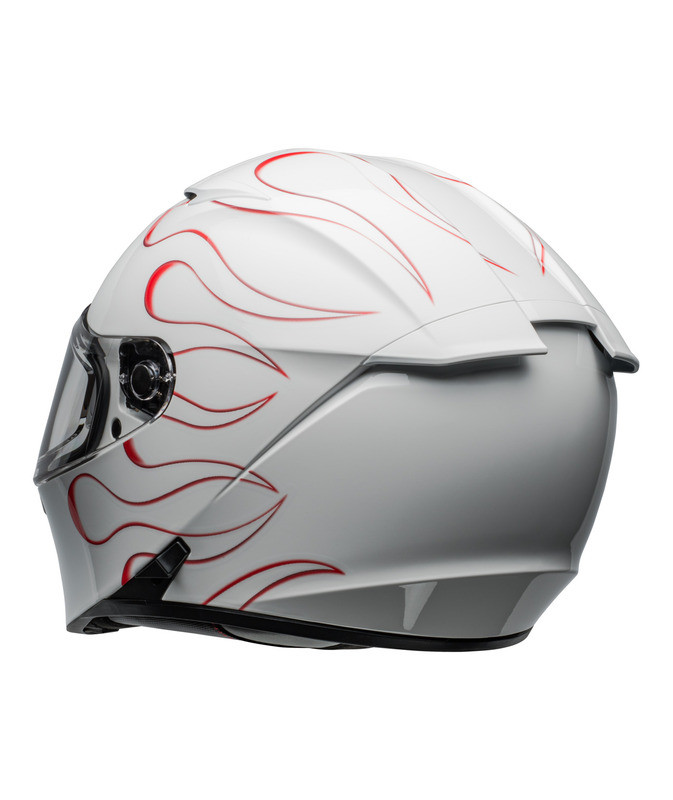 Bell Lithium Torch Gloss White Red Helmet - Speed Addicts