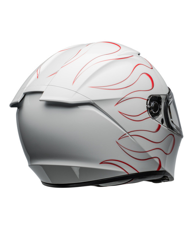 Bell Lithium Torch Gloss White Red Helmet - Speed Addicts