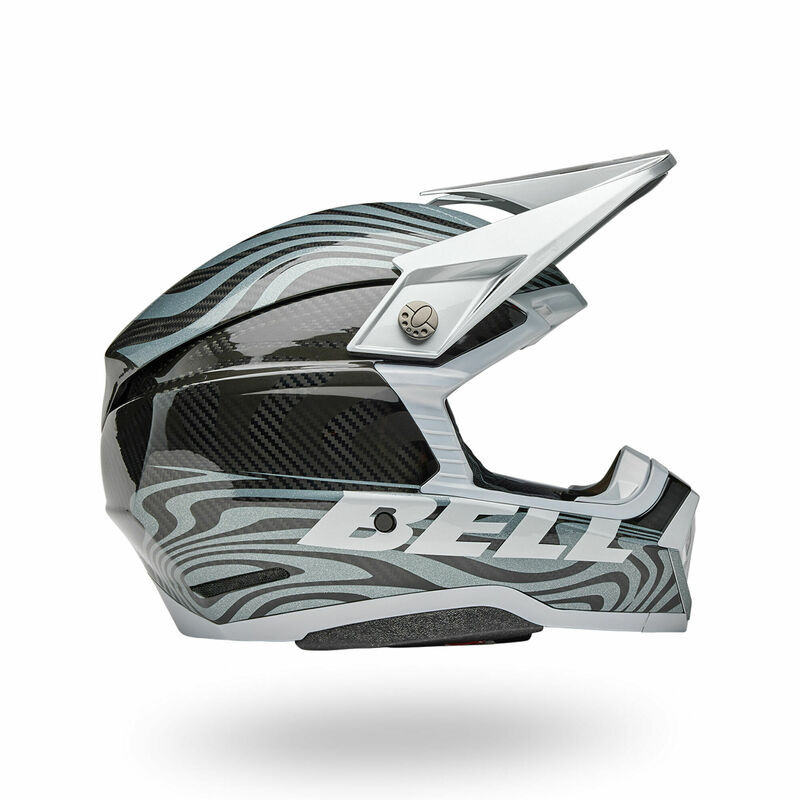 Bell Moto-10 Spherical Cortex Gloss Silver Gray Helmet