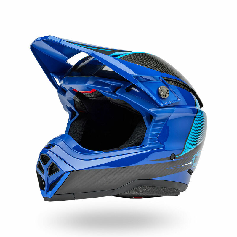 Bell Moto-10 Spherical Evade Gloss Blue Black Helmet