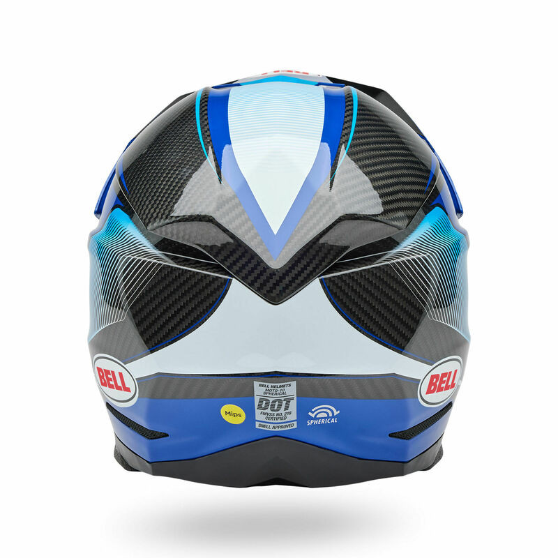 Bell Moto-10 Spherical Evade Gloss Blue Black Helmet