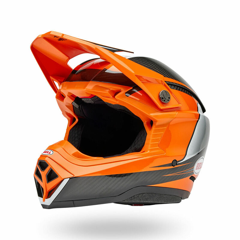 Bell Moto-10 Spherical Evade Gloss Orange Black Helmet - Speed Addicts