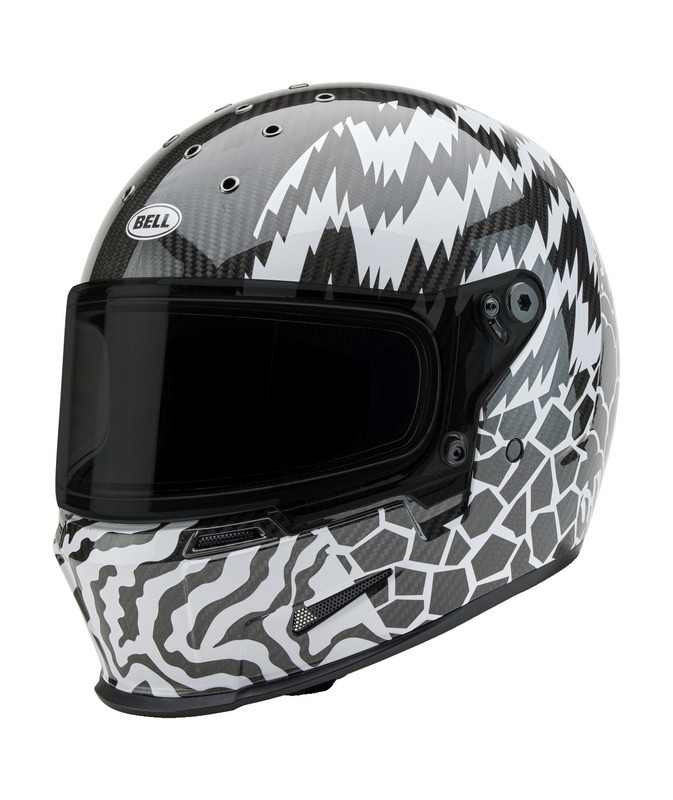 Bell Eliminator 2.0 Carbon Deathspray Black White Helmet