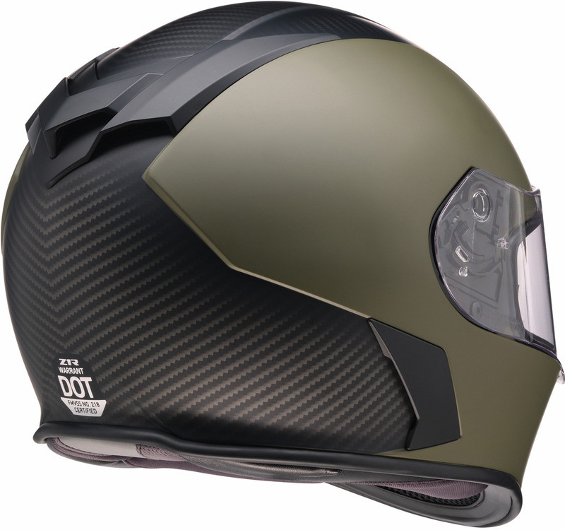 Z1R Warrant Carbon Green Helmet