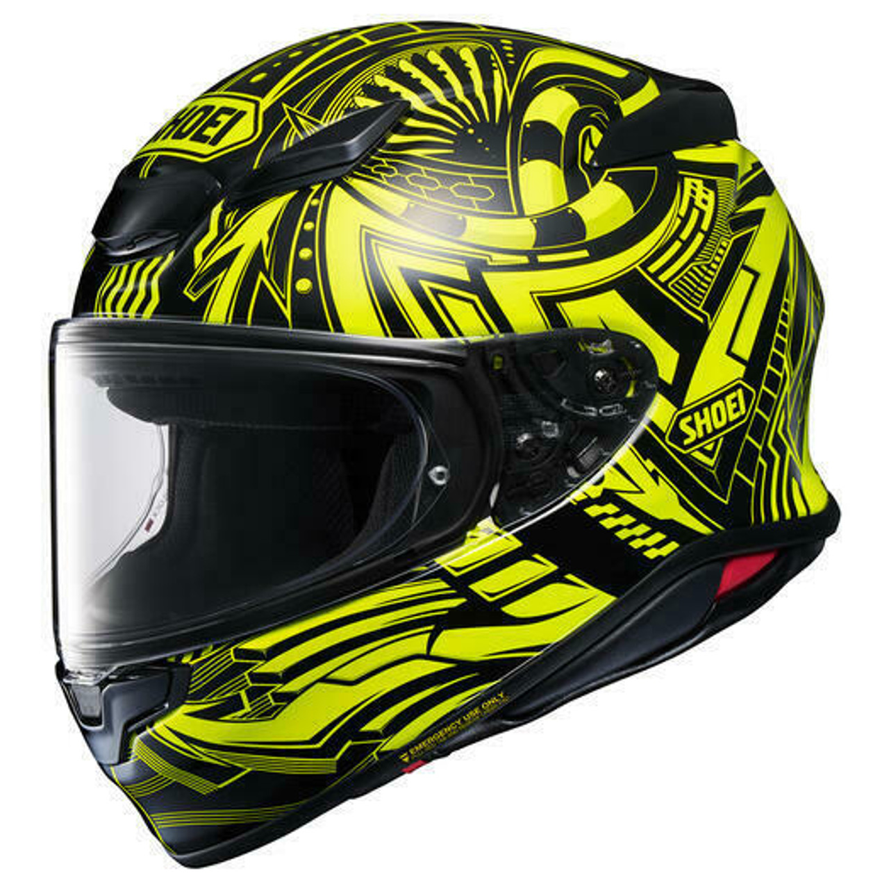 Shoei RF-1400 Beaut Hi-Viz Yellow Black Helmet