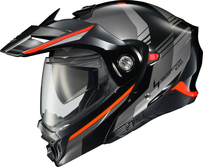 Scorpion EXO EXOAT960 Monk Black Red Helmet Speed Addicts