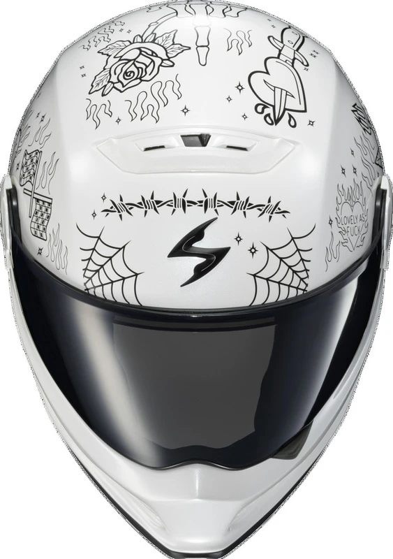 Scorpion EXO Covert FX The Litas 2 White Helmet