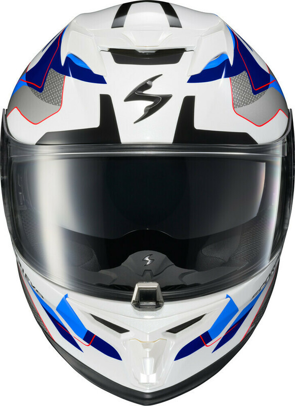 Scorpion EXO EXO-T520 Zuse White Blue Helmet