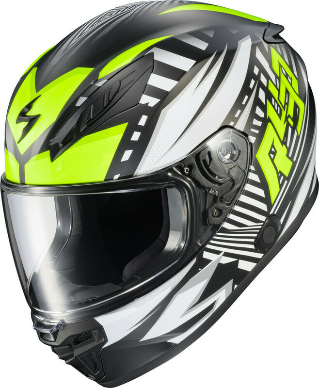Scorpion EXO EXO-R430 Head Trip Hi-Viz Helmet
