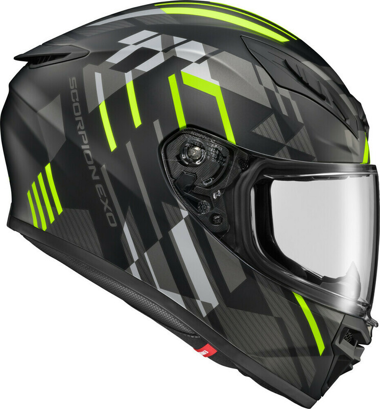 Scorpion EXO EXOR430 Paradox HiViz Helmet Speed Addicts
