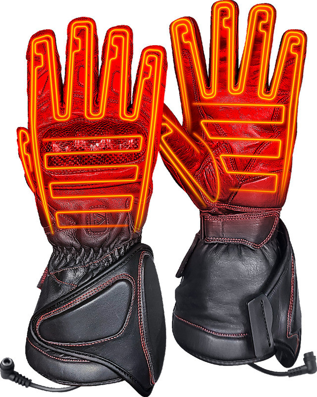 Gerbing 12V Extreme Hard Knuckle Heated Black Gloves