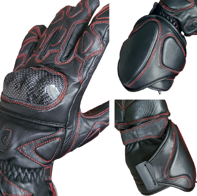 Gerbing 12V Extreme Hard Knuckle Heated Black Gloves