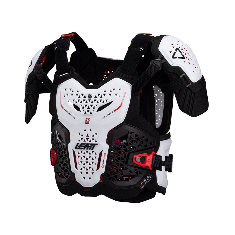 Leatt 5.5 V25 Pro Evo White Chest Protector