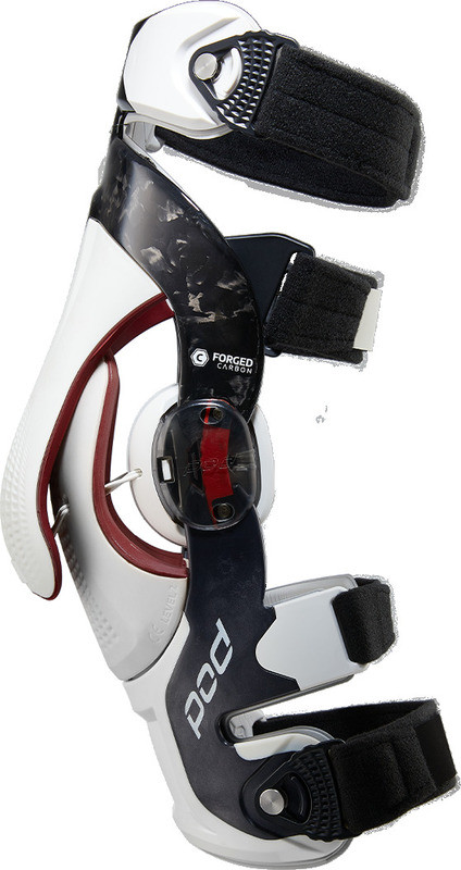 POD K8 3.0 Carbon White Knee Brace Left - Speed Addicts