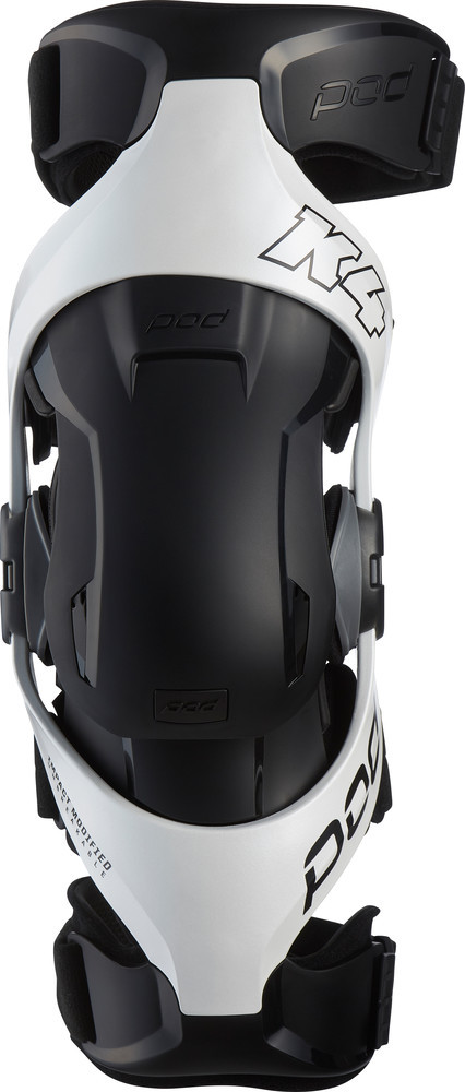 POD K4 V2.0 White Black Right Knee Brace